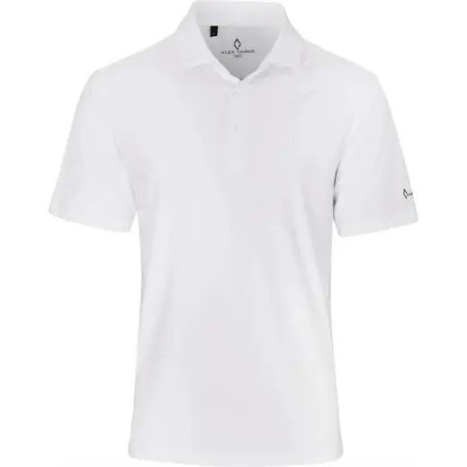 Mens Alex Varga Lucca Golf Shirt White